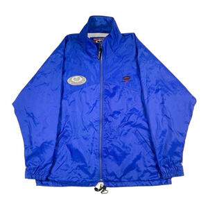 Vintage Wu Wear Jacket Large Blue Wu-Tang Clan Windbreaker Full Zip Rza 90s